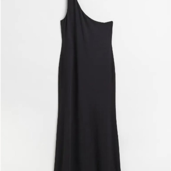 Black H&M One Shoulder Dress - Picture 1 of 7